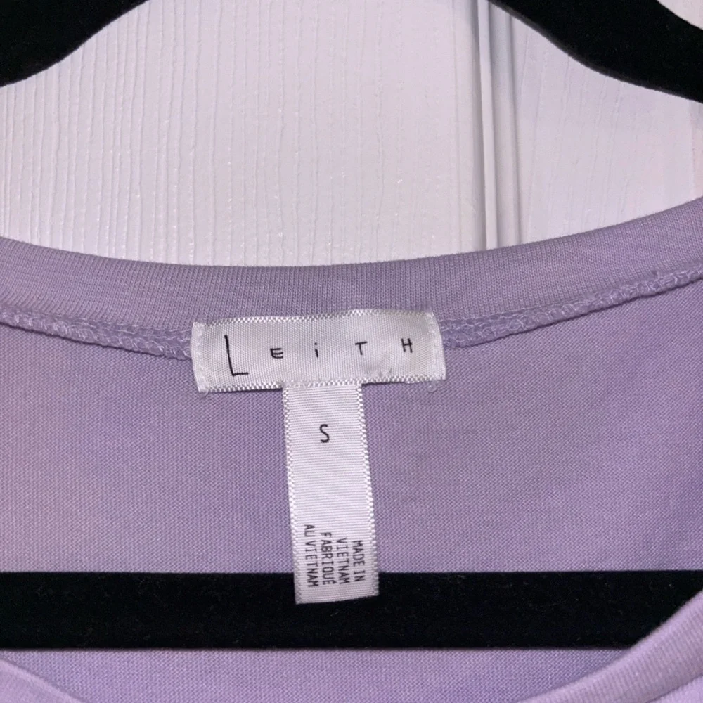Leith Lavender Ruched Midi Dress Size Small - Picture 4 of 6